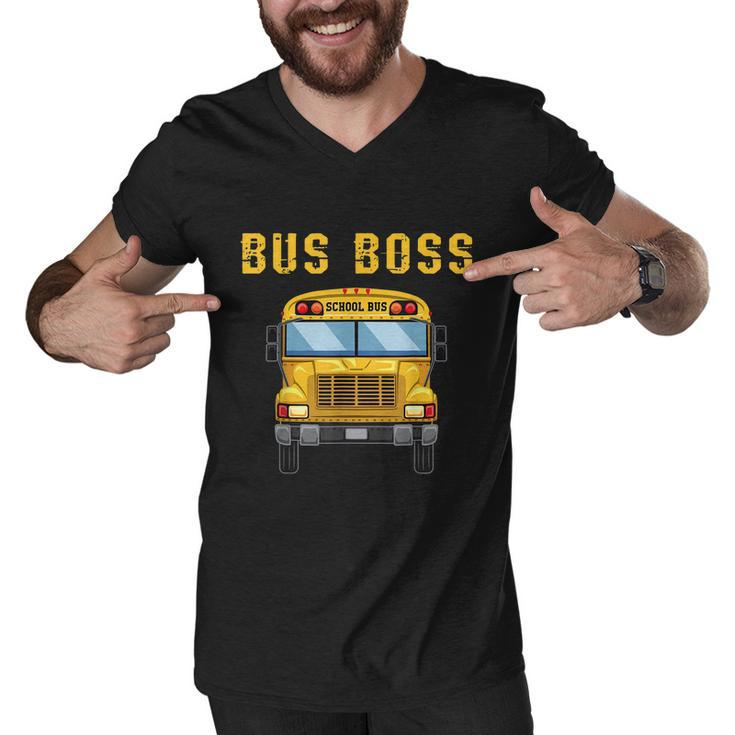 Favorite Bus Driver Bus Retirement Design School Driving Men V-Neck Tshirt