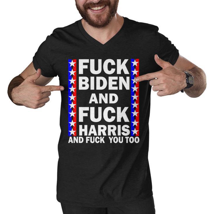 FCk Kamala Harris And F Joe Biden Tshirt Men V-Neck Tshirt