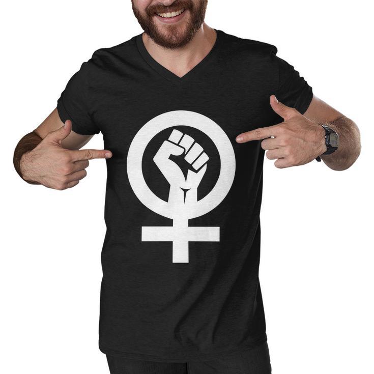 Feminist Womens Rights Feminism Symbol Tshirt Men V-Neck Tshirt