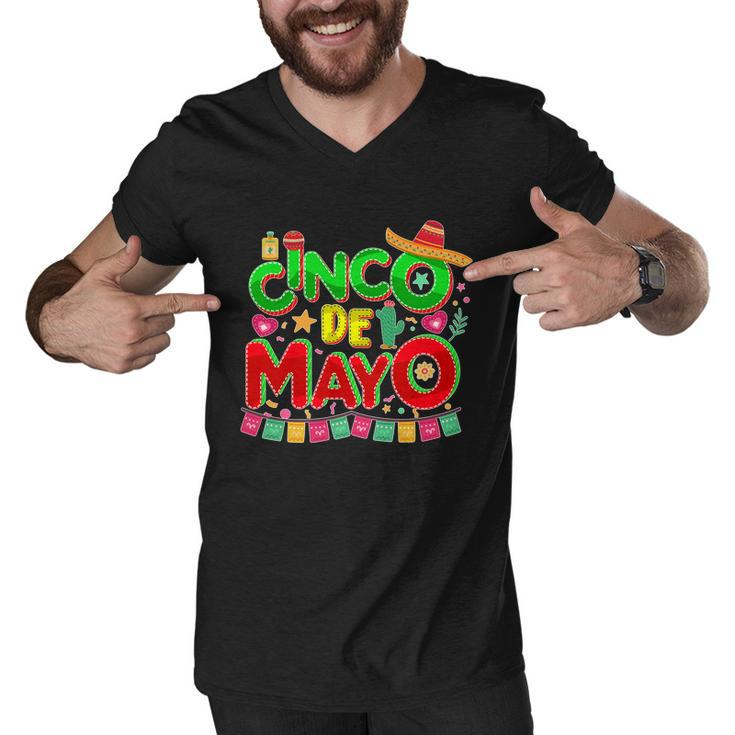 Festive Cinco De Mayo Men V-Neck Tshirt