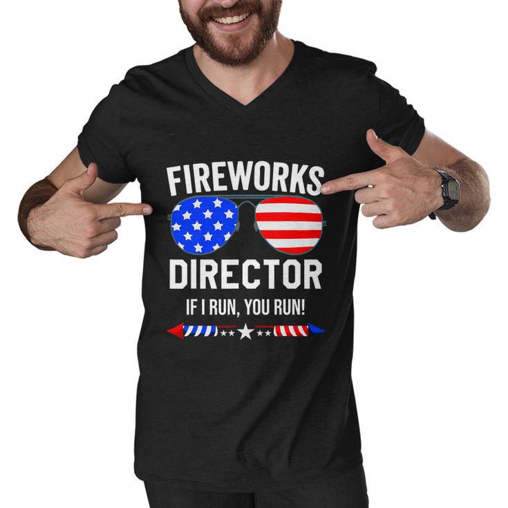 Fireworks Director Shirt Fireworks Director If I Run You Run Men V-Neck Tshirt