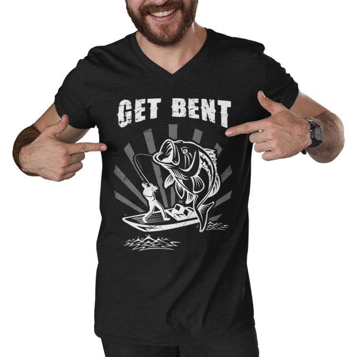 Fishing - Get Bent Men V-Neck Tshirt