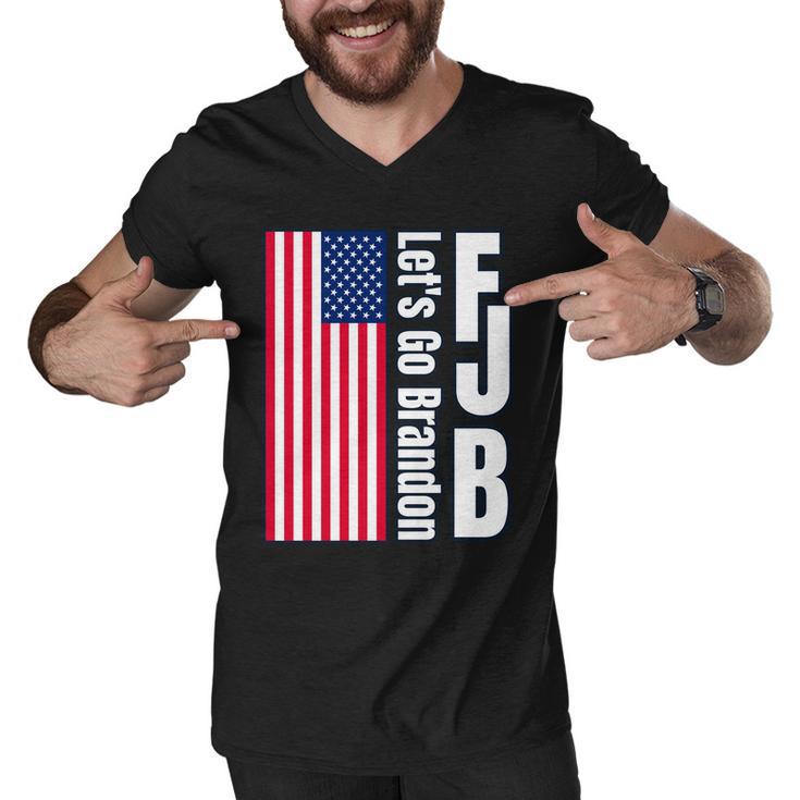 Fjb Lets Go Brandon Usa Men V-Neck Tshirt