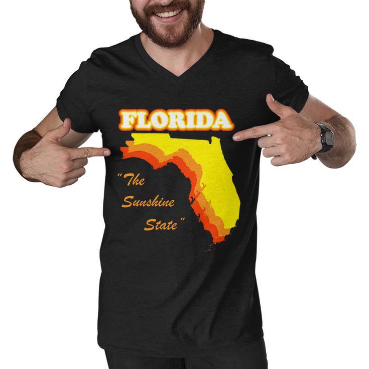 Florida The Sunshine State Men V-Neck Tshirt