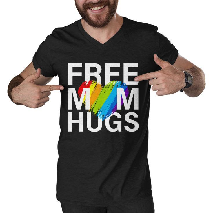 Free Mom Hugs Lgbt Heart Men V-Neck Tshirt