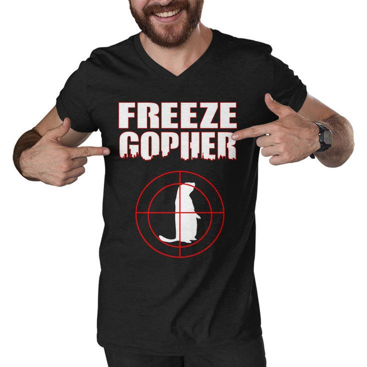 Freeze Gopher Target Men V-Neck Tshirt