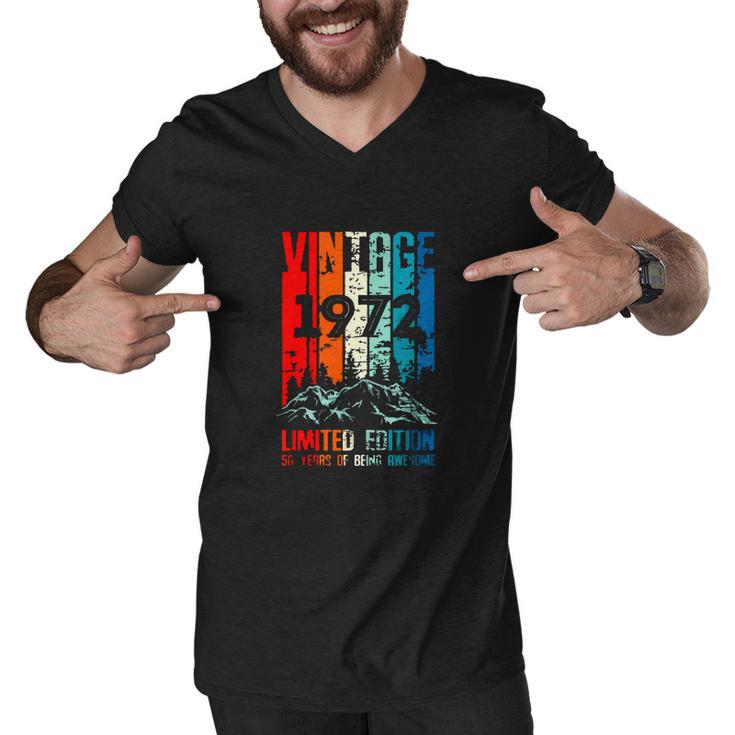 Funny 50Th Birthday Gift Men Vintage  Men V-Neck Tshirt