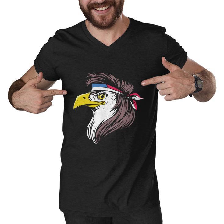 Funny Bald Eagle Mullet With American Flag 4Th Of July Gift Men V-Neck Tshirt