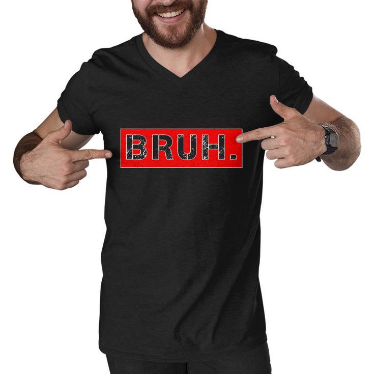 Funny Bruh Meme Men V-Neck Tshirt