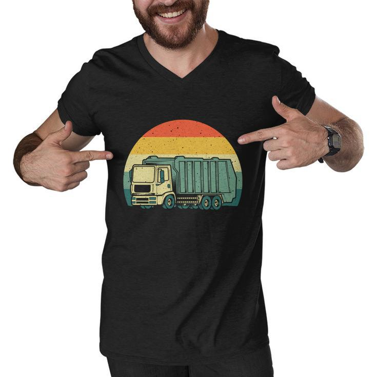 Funny Garbage Truck Design For Kids Men Women Trash Truck Gift Men V-Neck Tshirt