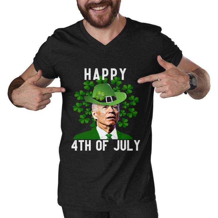 Funny Leprechaun St Patricks Day Joe Biden Happy 4Th Of July Biden St Patricks Day Tshirt Men V-Neck Tshirt