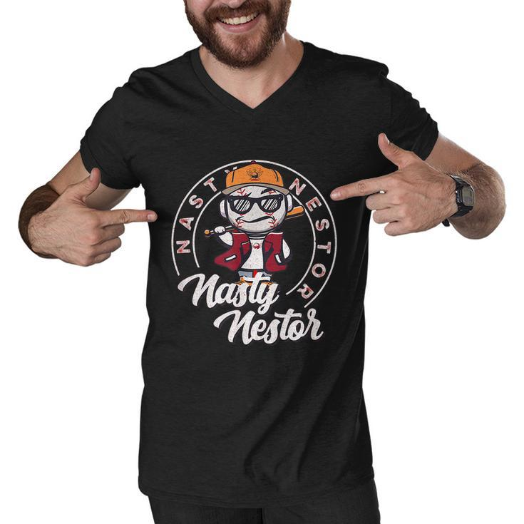 Funny Nasty Nestor Baseball Men V-Neck Tshirt