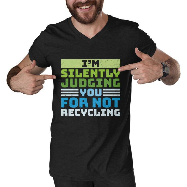 Funny Recycling Slogan America Recycles Day Earth Day Men V-Neck Tshirt