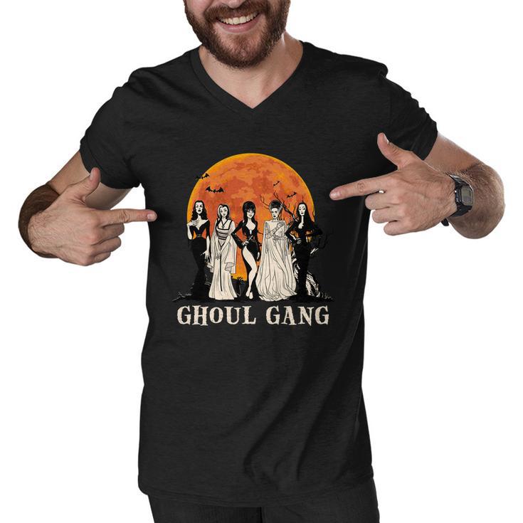 Ghoul Gang Halloween Vampire Dracula Men V-Neck Tshirt