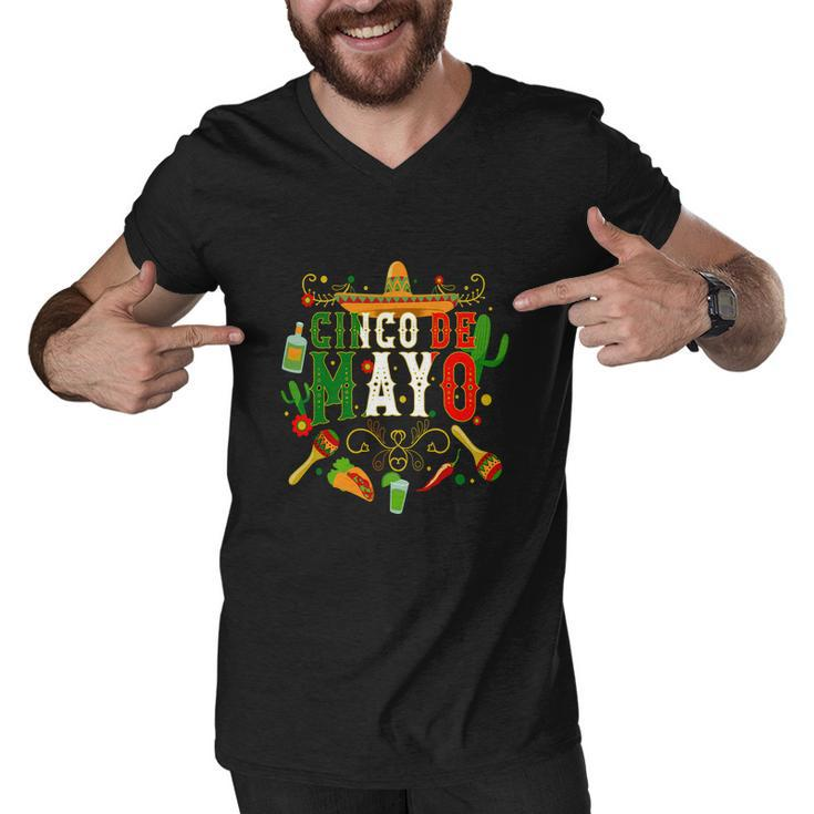 Gift For Cinco De Mayo Mexican Fiesta Men V-Neck Tshirt