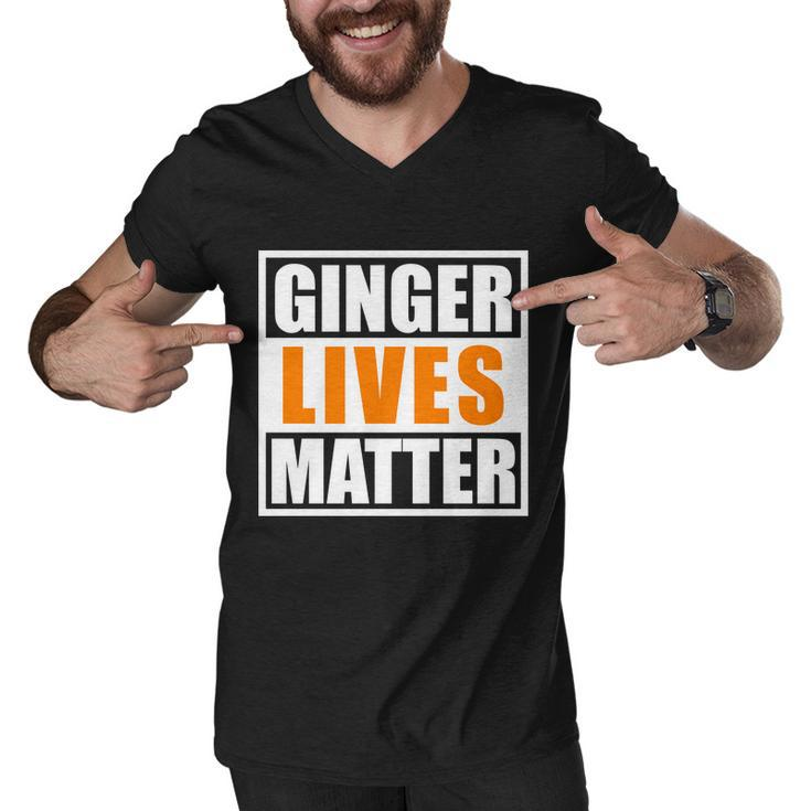 Ginger Lives Matter Funny Irish St Patricks Day Tshirt Men V-Neck Tshirt