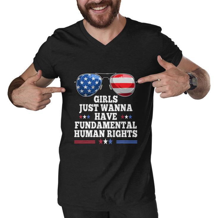 Girls Just Want To Have Fundamental Womens Rights Men V-Neck Tshirt