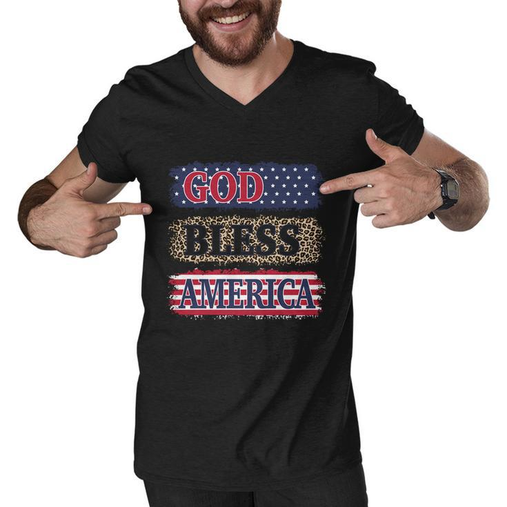 God Bless America Patriotic 4Th Of July Independence Day Gift Men V-Neck Tshirt