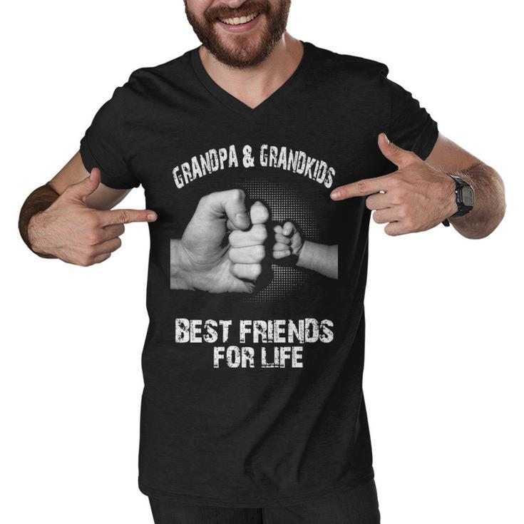 Grandpa & Grandkids - Best Friends Men V-Neck Tshirt