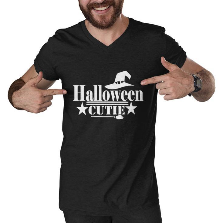 Halloween Cutie Witch Hat Halloween Quote Men V-Neck Tshirt
