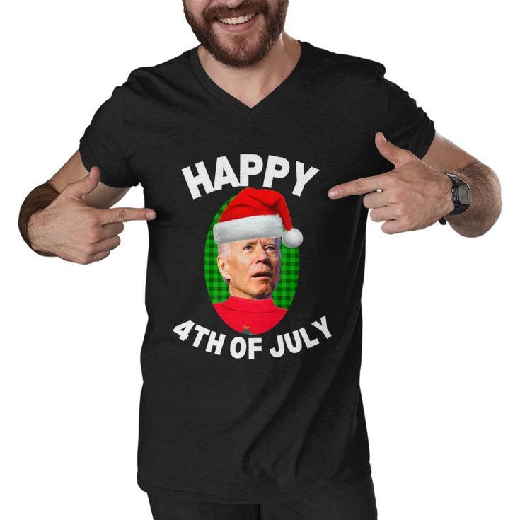 Happy 4Th Of July Funny Christmas Xmas Joe Biden President Gift Men V-Neck Tshirt