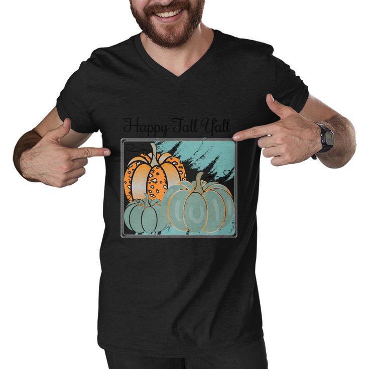 Happy Fall Yall Halloween Quote Men V-Neck Tshirt