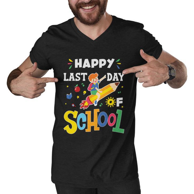 Happy Last Day Of School Cute Gift Men V-Neck Tshirt