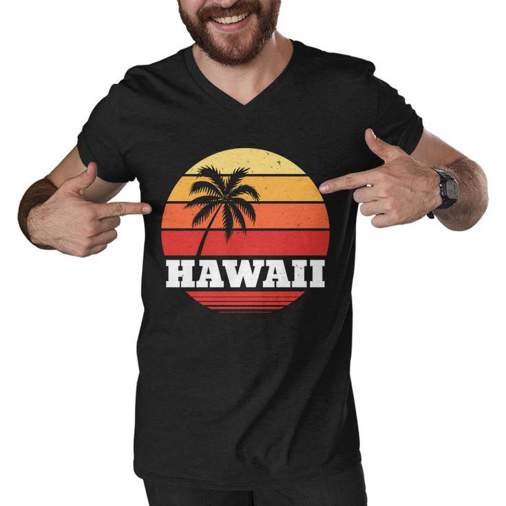 Hawaii Retro Sun Tshirt V2 Men V-Neck Tshirt