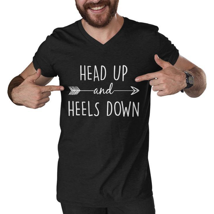 Head Up And Heels Down V2 Men V-Neck Tshirt