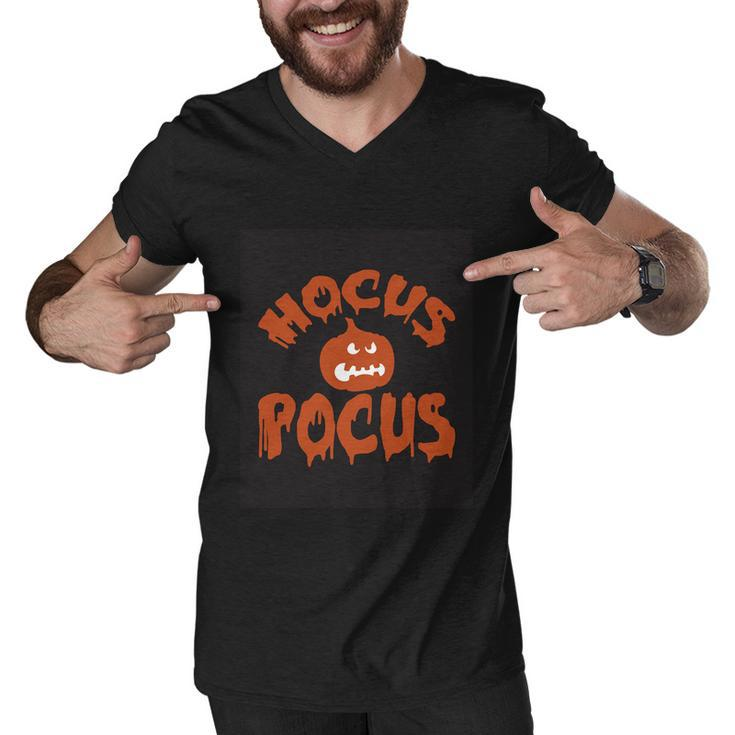 Hocus Pocus Pumpkin Halloween Quote V2 Men V-Neck Tshirt