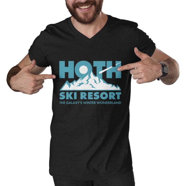 Hoth Ski Resort The Galaxys Winter Wonderland Tshirt Men V-Neck Tshirt