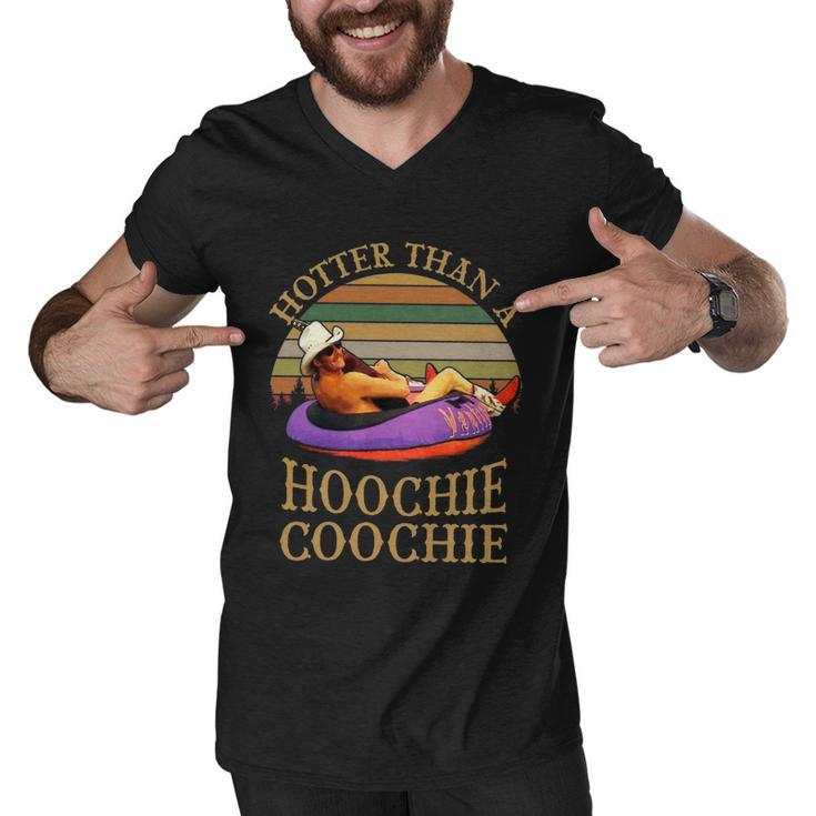 Hotter Than A Hoochie Coochie Daddy Vintage Retro Country Music Men V-Neck Tshirt