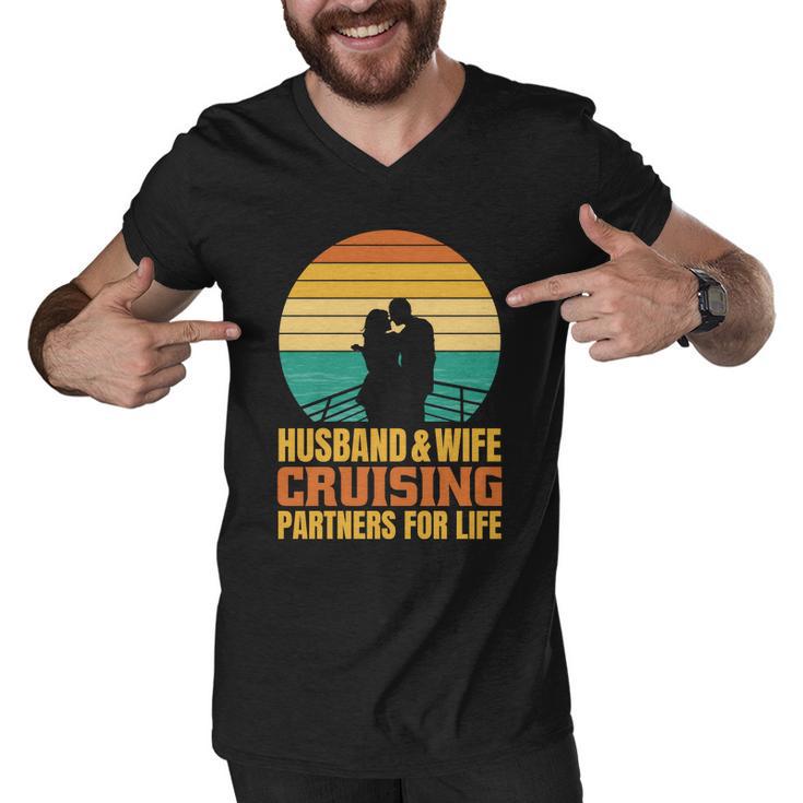 Husband And Wife Cruising Partners For Life Men V-Neck Tshirt