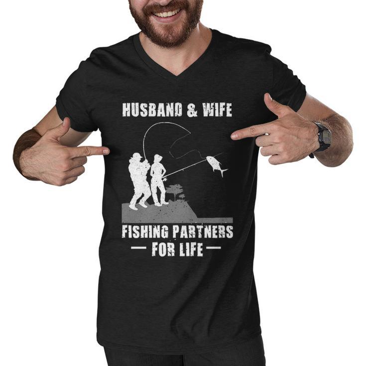 Husband And Wife - Fishing Partners Men V-Neck Tshirt