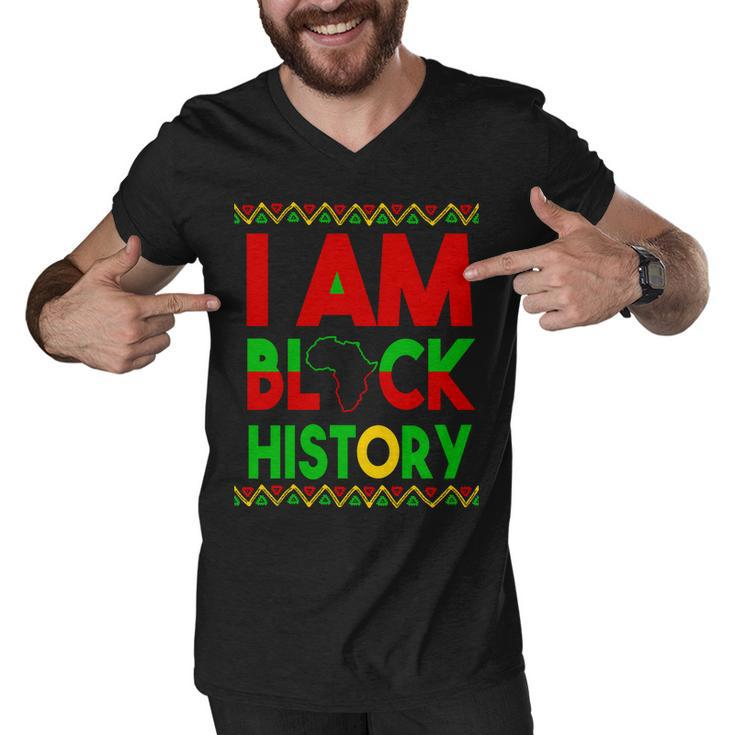 I Am Black History V2 Men V-Neck Tshirt