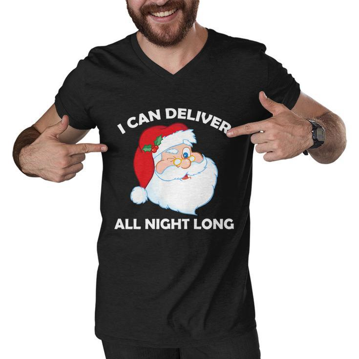 I Can Deliver All Night Long X-Mas Bad Santa Tshirt Men V-Neck Tshirt
