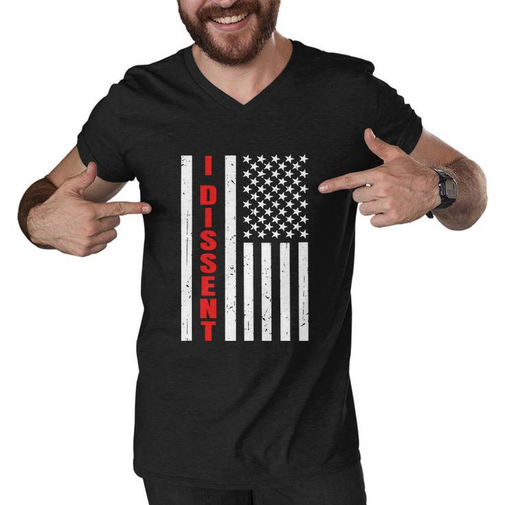 I Dissent Quote American Flag Men Women V2 Men V-Neck Tshirt