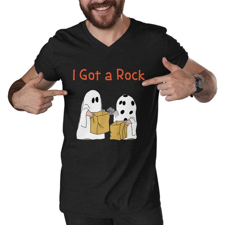 I Got A Rock Lazy Day Halloween Costume Funny Trick Or Treat Men V-Neck Tshirt