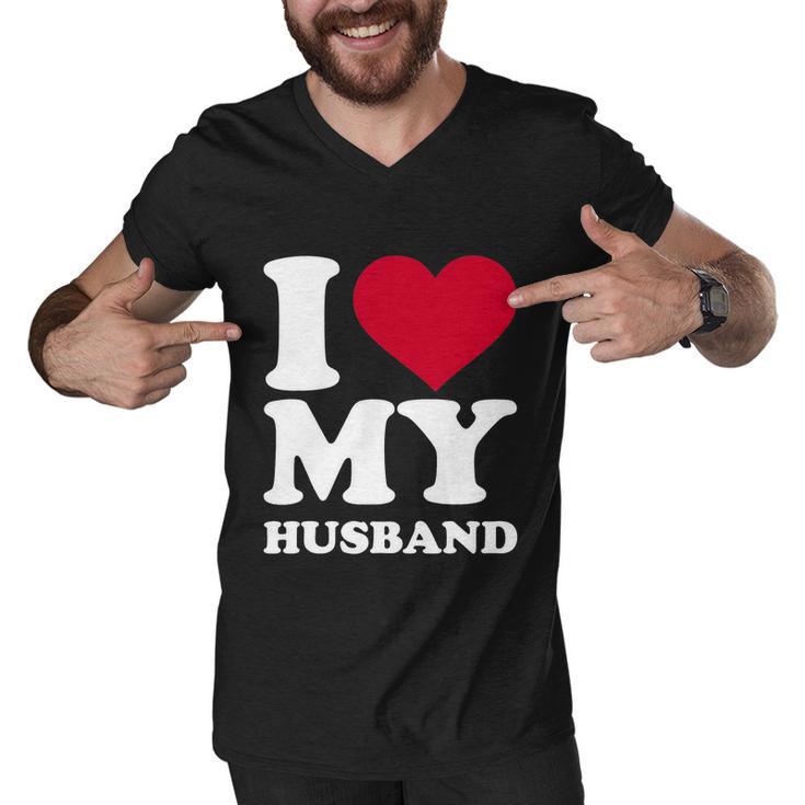 I Love My Husband Tshirt Tshirt Men V-Neck Tshirt