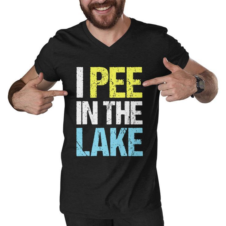 I Pee In The Lake Funny Summer Vacation Men V-Neck Tshirt