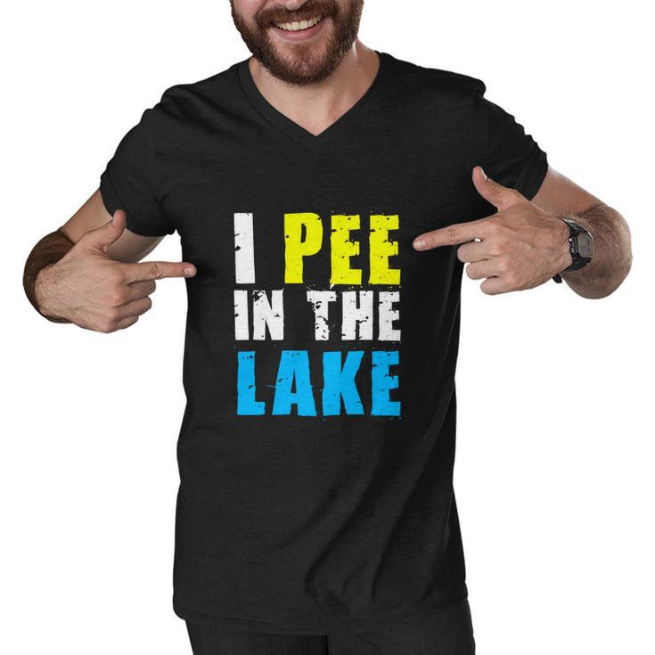 I Pee In The Lake Funny Summer Vacation V2 Men V-Neck Tshirt
