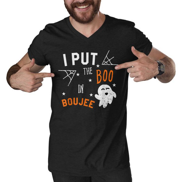 I Put Boo In Boujee Halloween Boo Ghost  Men V-Neck Tshirt