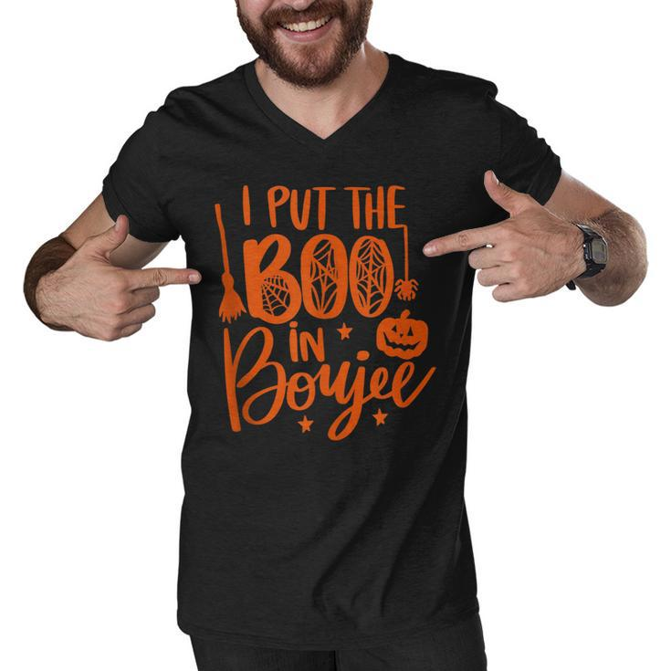 I Put The Boo In Boujee Funny Halloween Cute  Men V-Neck Tshirt