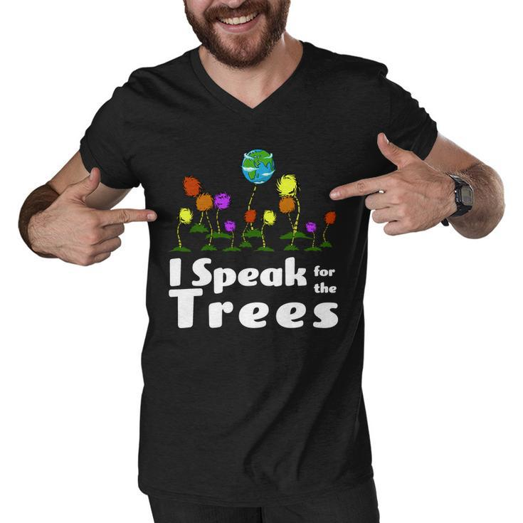 I Speak For The Trees Men V-Neck Tshirt