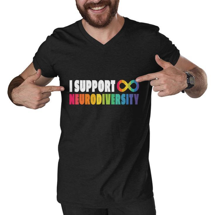 I Support Neurodiversity Men V-Neck Tshirt