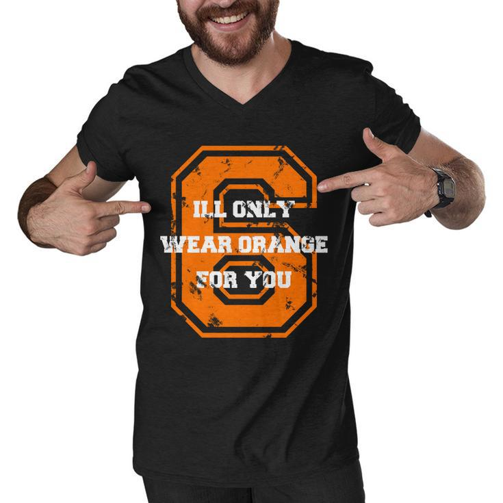 Ill Only Wear Orange For You Cleveland Football Men V-Neck Tshirt