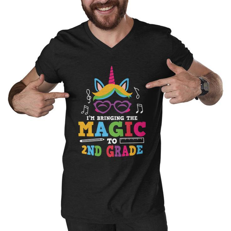 Im Bringing The Magic To 2Nd Grade Back To School First Day Of School Men V-Neck Tshirt
