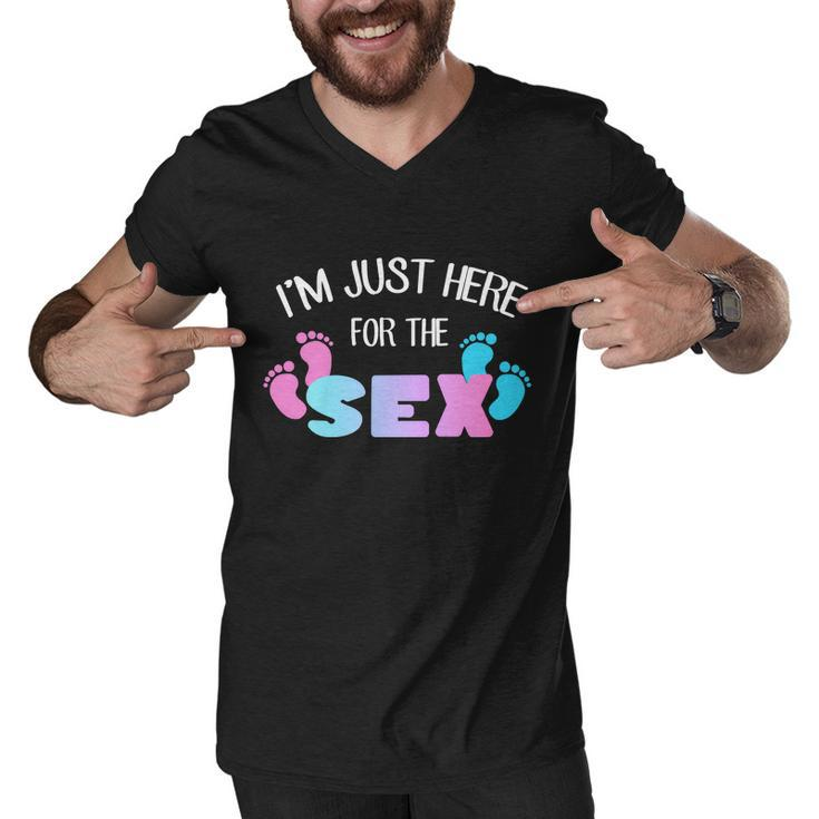 Im Just Here For The Sex Gender Reveal Tshirt Men V-Neck Tshirt
