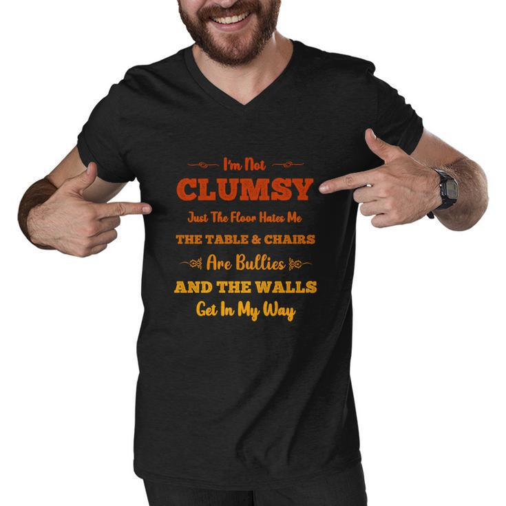 Im Not Clumsy Just The Floor Hates Me Men V-Neck Tshirt