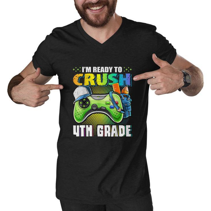 Im Ready To Crush 4Th Grade Funny Video Game Men V-Neck Tshirt